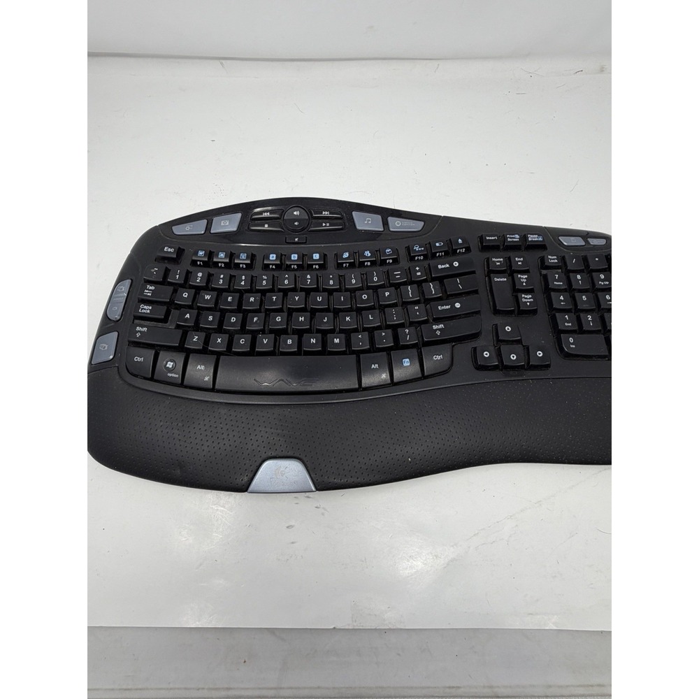 Logitech Wave Ergonomic Wireless‎ Keyboard Y-RCP140 with No USB Receiver,dongle